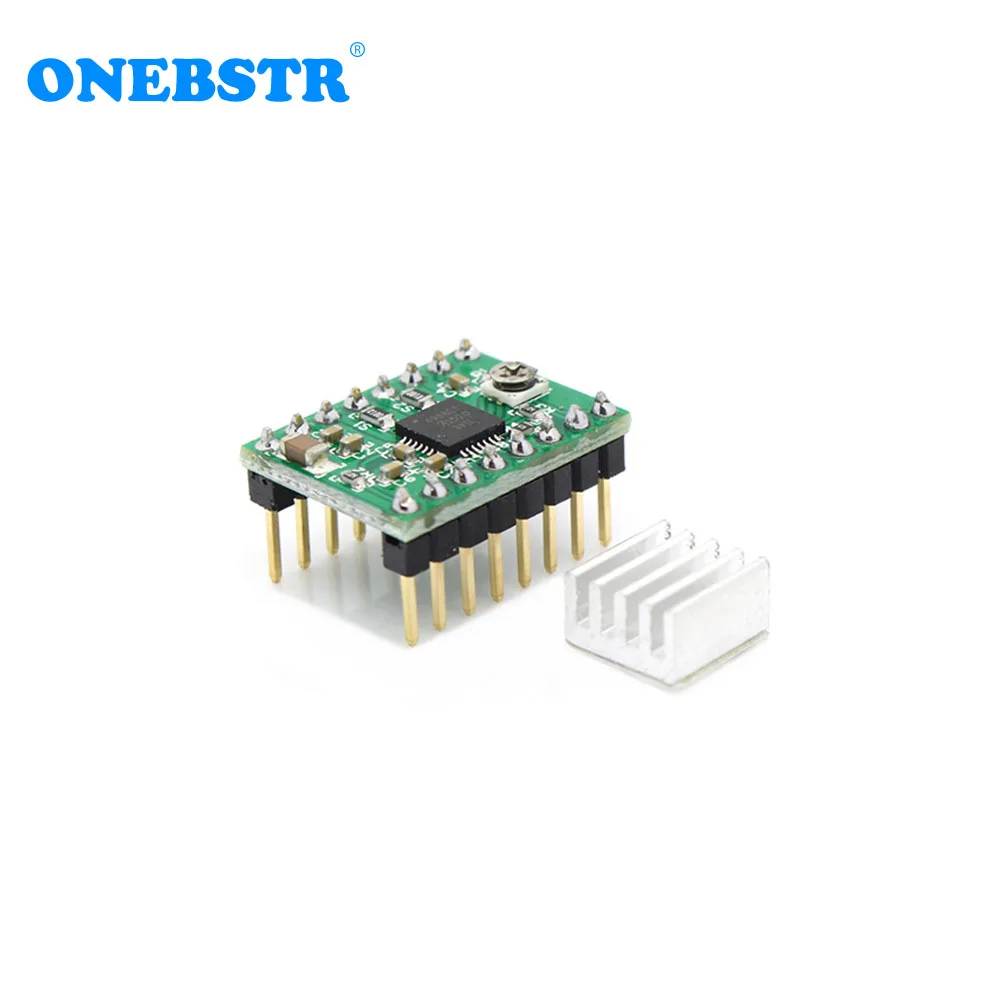 5pcs/lot Reprap A4988 Stepper Motor Driver Pin Fins Soldered Sent With Stickers 3D Printer Accessories