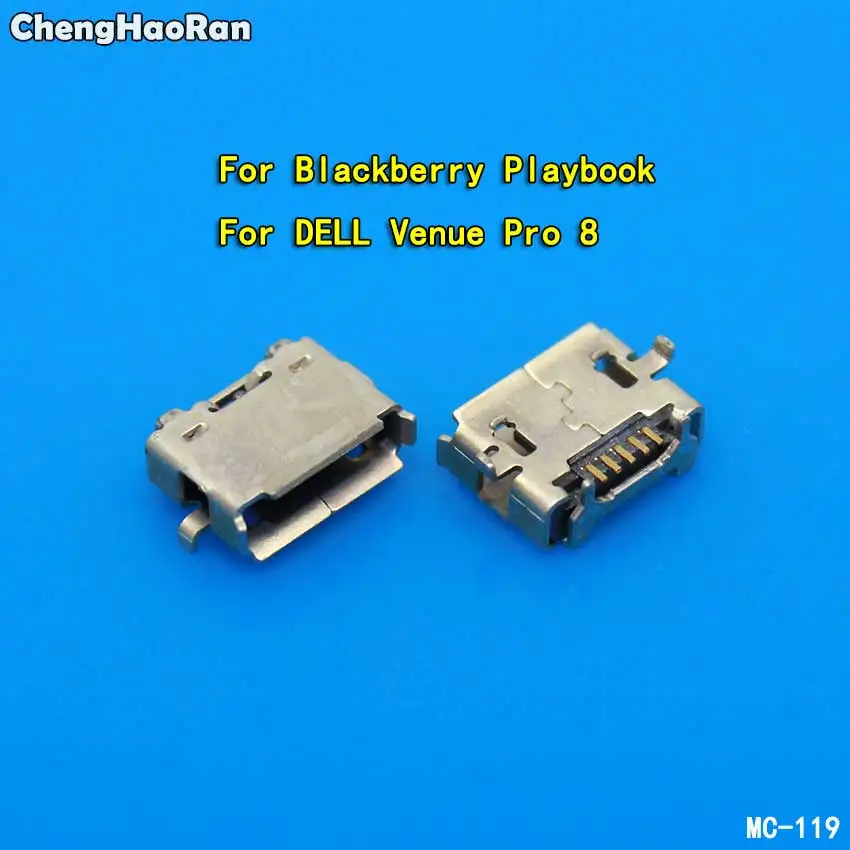 ChengHaoRan 2pcs Micro USB Charging Dock Port Jack Socket Connector For Blackberry playbook for DELL Venue Pro 8 Tablet