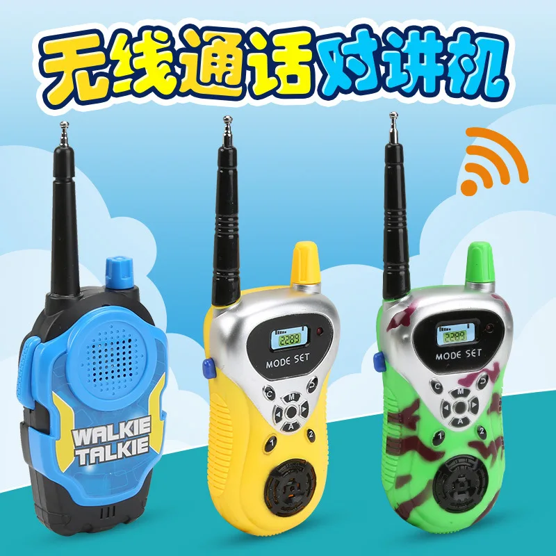 Children's mini walkie talkie toy 2 packs Wireless call parent-child interaction room outdoor toys intercom two way radio toy