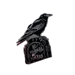 Crow Enamel Pin