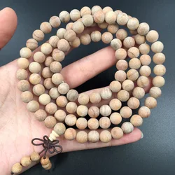 Canfora naturale Perline di Legno Braccialetto, 6/8 MM 108 Buddha Bracciali Uomo Donna Gioielli Naturale Incenso Salute Equilibrata