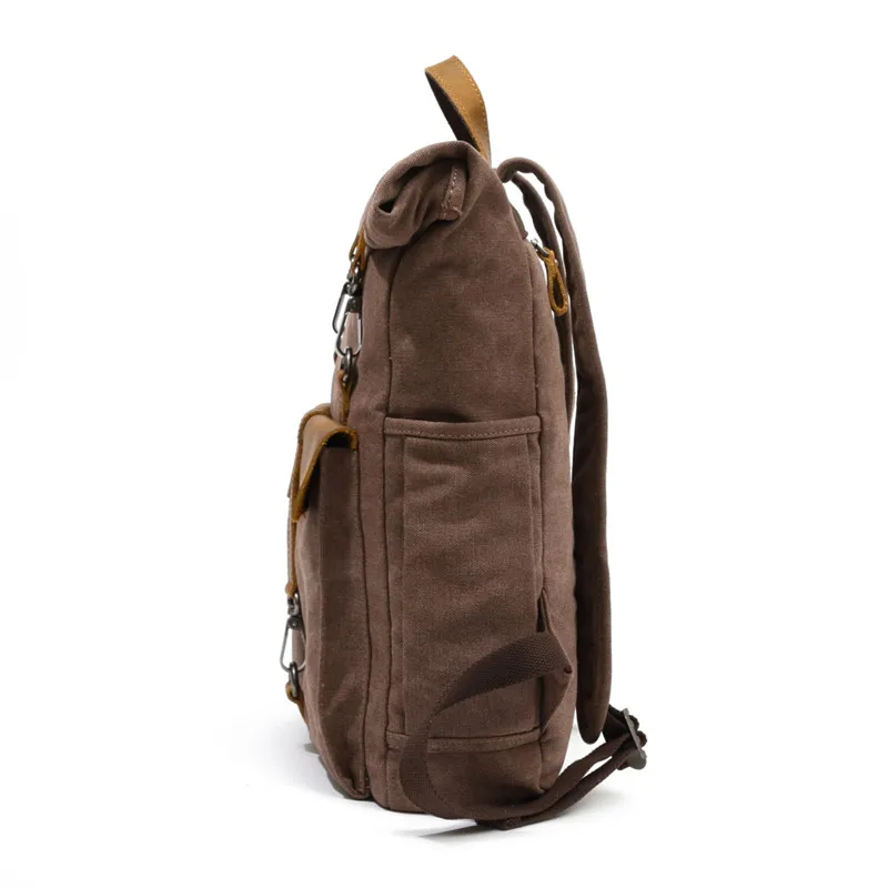 Mochila Vintage de lona para hombre y mujer, morral escolar para adolescentes, niños y niñas, gran capacidad, para ordenador portátil, a la moda,