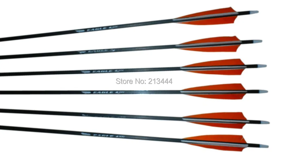 carbon arrows I.D. 6.2mm 500 spine Turkey feather