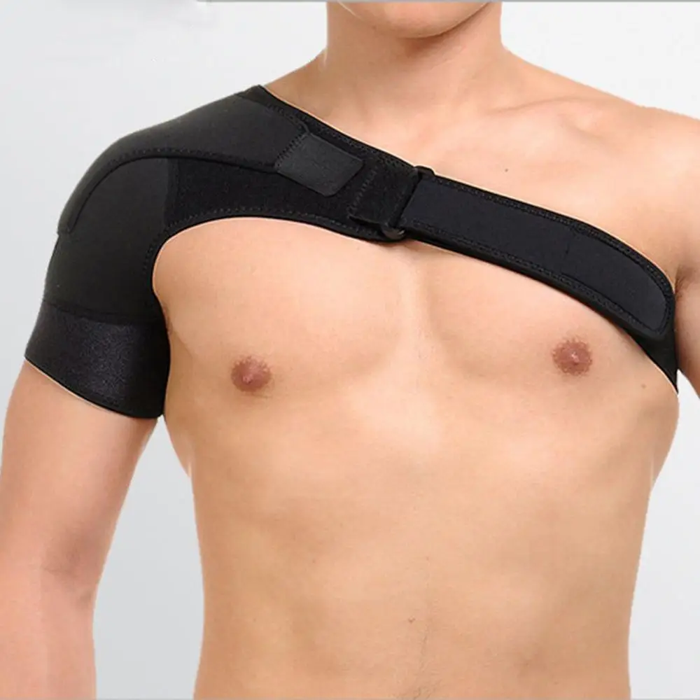 1 PC Adjustable Professional Shoulder Strap Shoulder Pads Protector Sports Elastic Breathable Brace Support Wraps Arm Protection