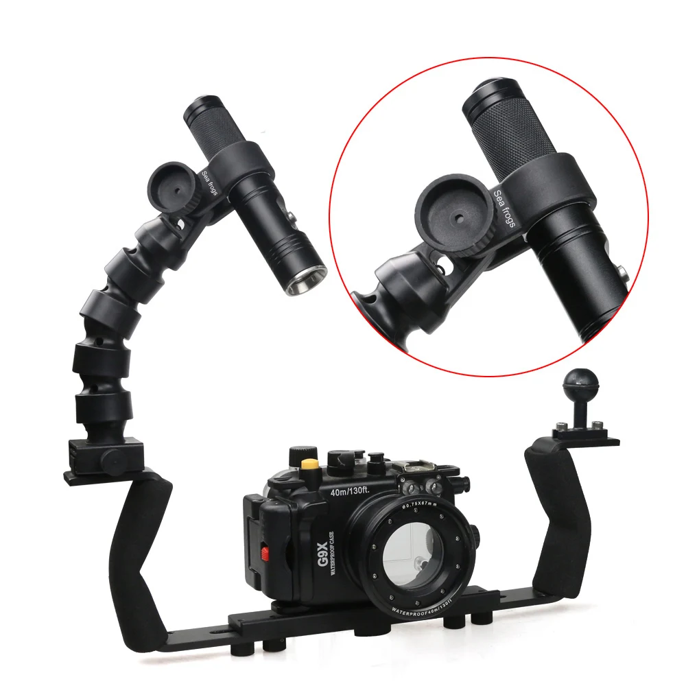 Seafrogs Diving YS Flex Joint Arm System for Seafrogs Meikon Waterproof Camera Housing For GoPro Nikon Photography Underwater