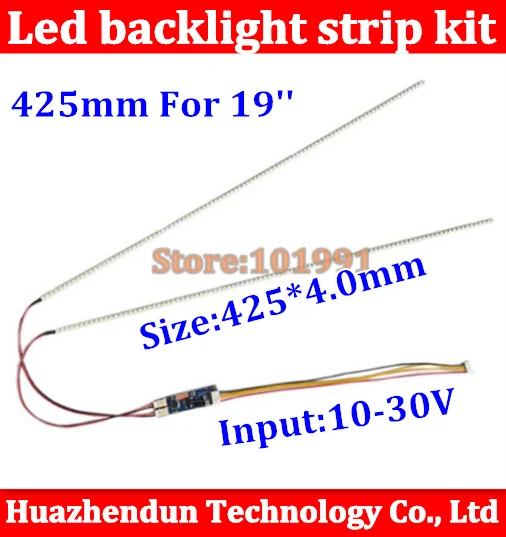 

New 50PCS 19'' W 425mm Adjustable brightness led backlight strip kit,Update 19inch LCD ccfl to LED backlight