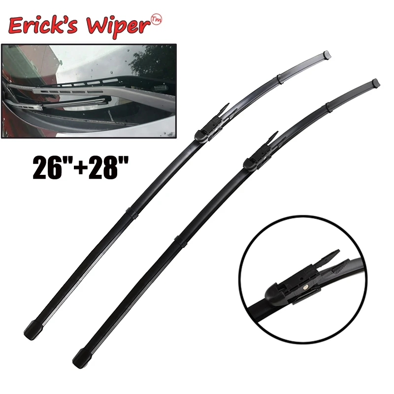 

Erick's Wiper Front Wiper Blades For Peugeot 307 Hatchback 307CC 307SW Windshield Windscreen Clean Window Car Rain Brush 28"+26"