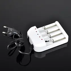 Carregador de Bateria Recarregável para Bateria de Lítio, Smart Charger, 4 Slots, AA, AAA, Nicd, Nimh, EU, US Plug, 1.2V, 1.5V, 3.6V, 4.2V, 1.5A