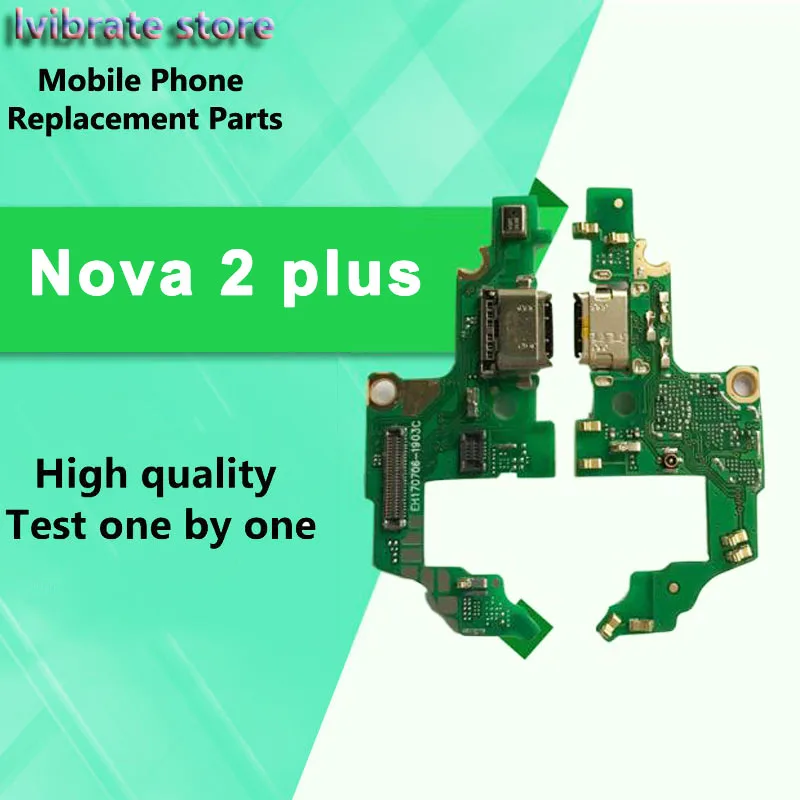 

Плата зарядного устройства USB для Huawei Nova 2 plus, гибкий кабель, крышка Nova2 plus Nova2plus, док-разъем, плата модуля зарядного порта