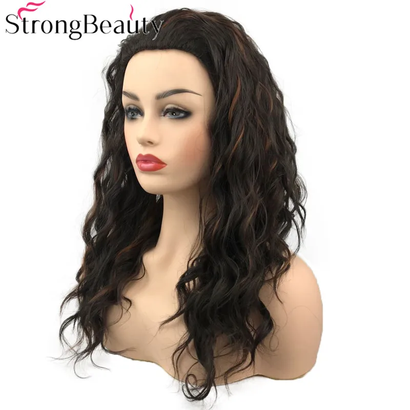 StrongBeauty Synthetic Long Wavy Wig Capless Wigs Women's Hair