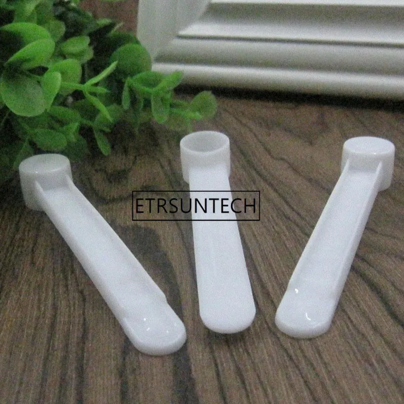 1 gram Plastic Measuring Scoop 2ML Small Spoon 1g Measure Spoons White Clear Milk Protein Powder Scoops