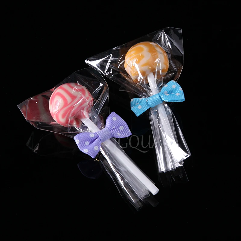 Transparante Platte Open Top Candy Zak Opp Plastic Cellofaan Zak Lolly Verpakking Cookies Verpakking Wedding Party Kleine Gift Bags