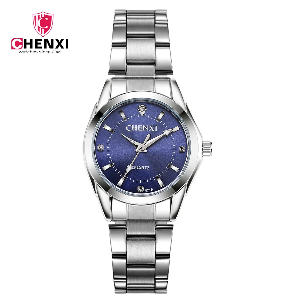 021B Neue Mode CHENXI CX021B Marke relogio Luxus frauen Casual uhren wasserdichte uhr frauen Uhren Kleid Geschenk Strass