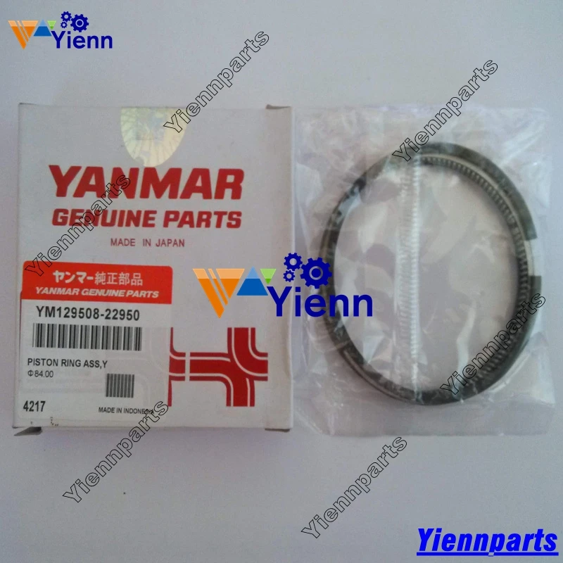 3TN84 3TN84L 3TN84L-RBS Overhaul Re-ring Kit With Gasket Piston Ring Bearing For Yanmar Engine B27 YB271 Excavator Repair Parts