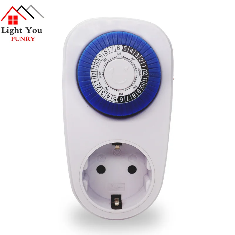 Timing socket 24 hour timer switch controller 16A intelligent mechanical plug air conditioner dedicated socket