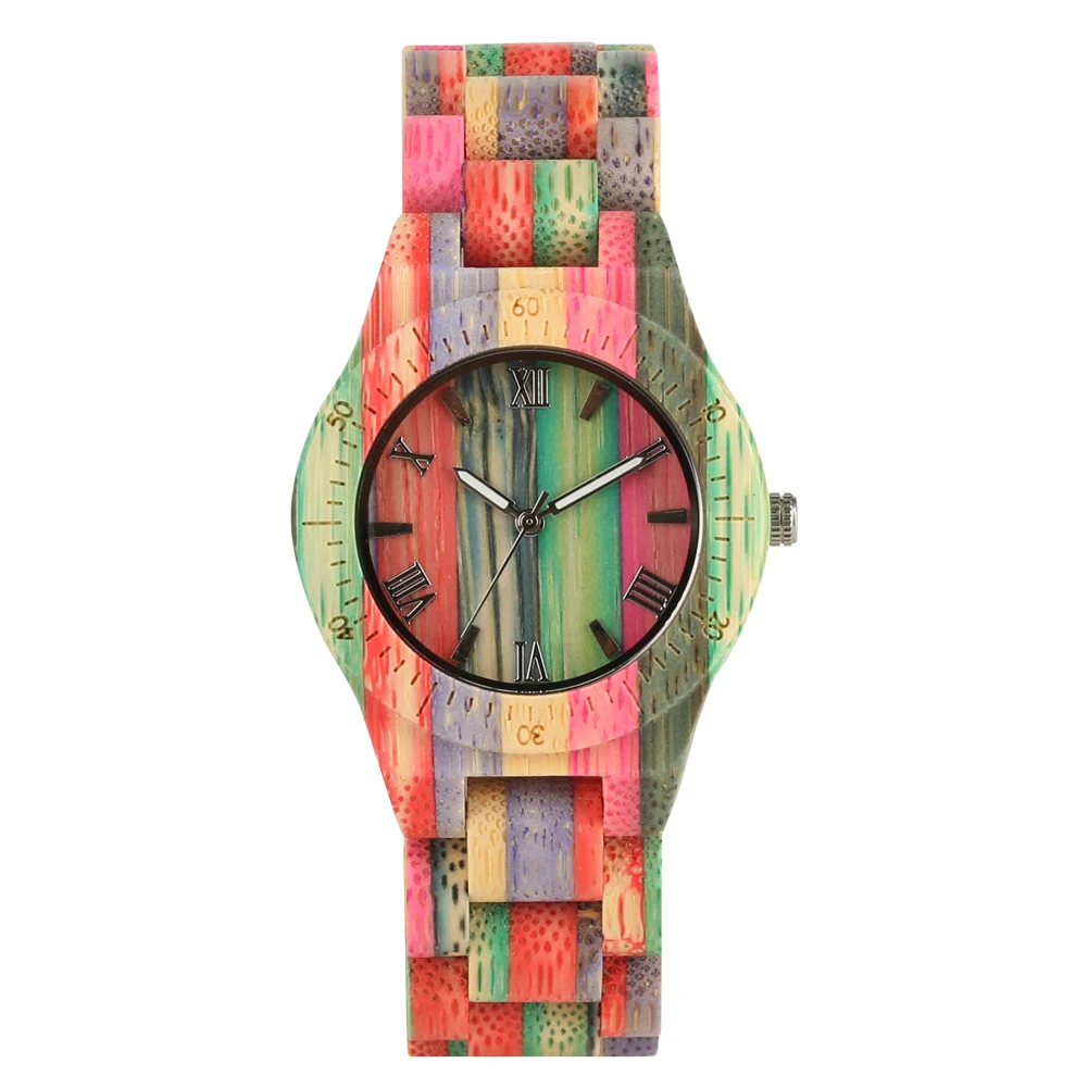 Women Quartz Bamboo Watches Wooden Watch for women ladies' watches Handmade Natural Bracelet Analog Luxury Wristwatch