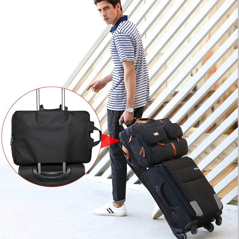 17.3 Vintage Briefcases Men Office Laptop Work Bag Man Convertible Business Multifunction Computer Handbag Travel Tote Bag XA229