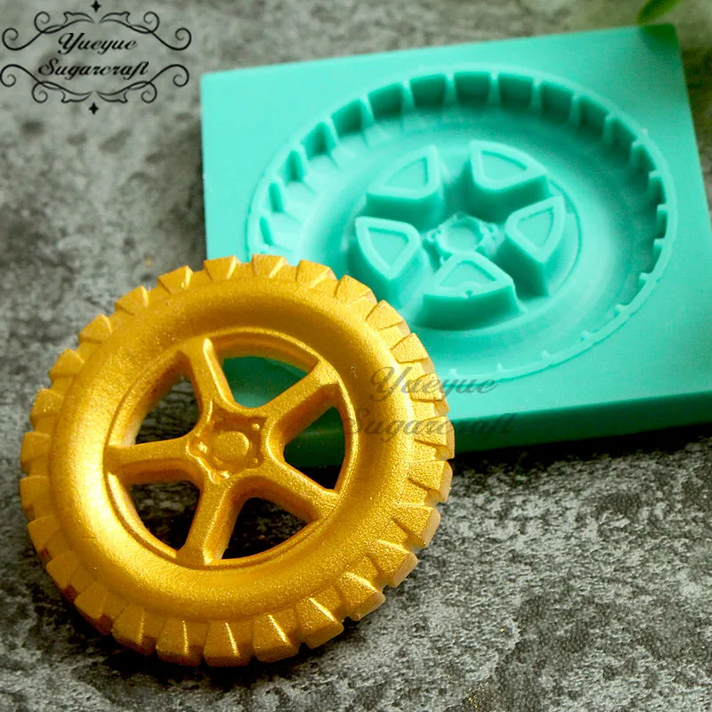 Yueyue Sugarcraft Tyre silicone mold fondant mold cake decorating tools chocolate gumpaste mold baking accessories confeitaria