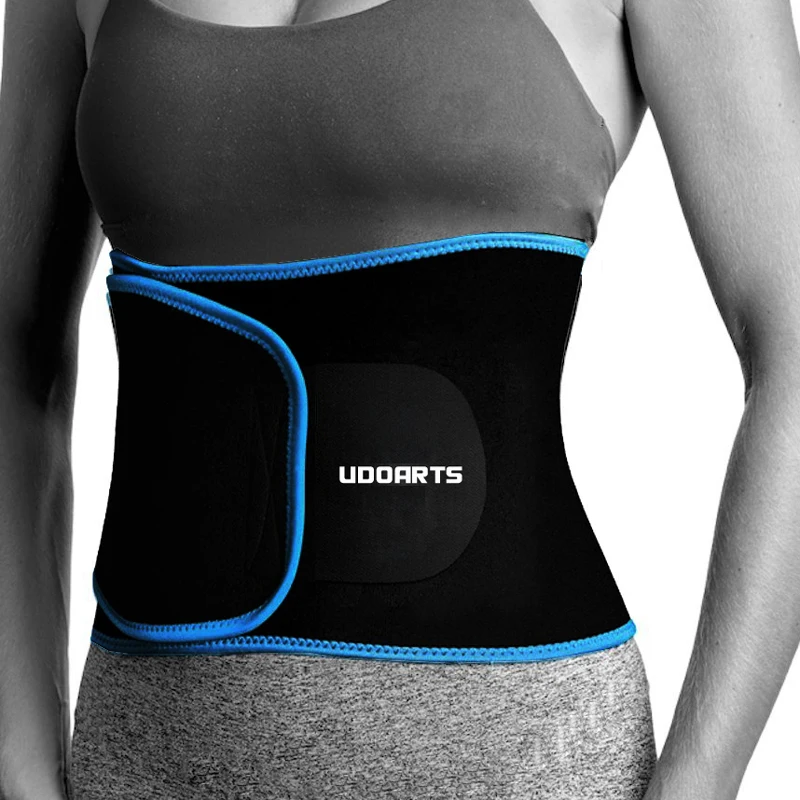 Udoarts Waist Trimmer Weight Loss Belt - Premium Stomach Wrap and Waist Trainer