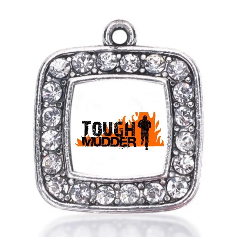 The strongest style NEW fashion TOUGH MUDDER   charm antique silver plated jewelry