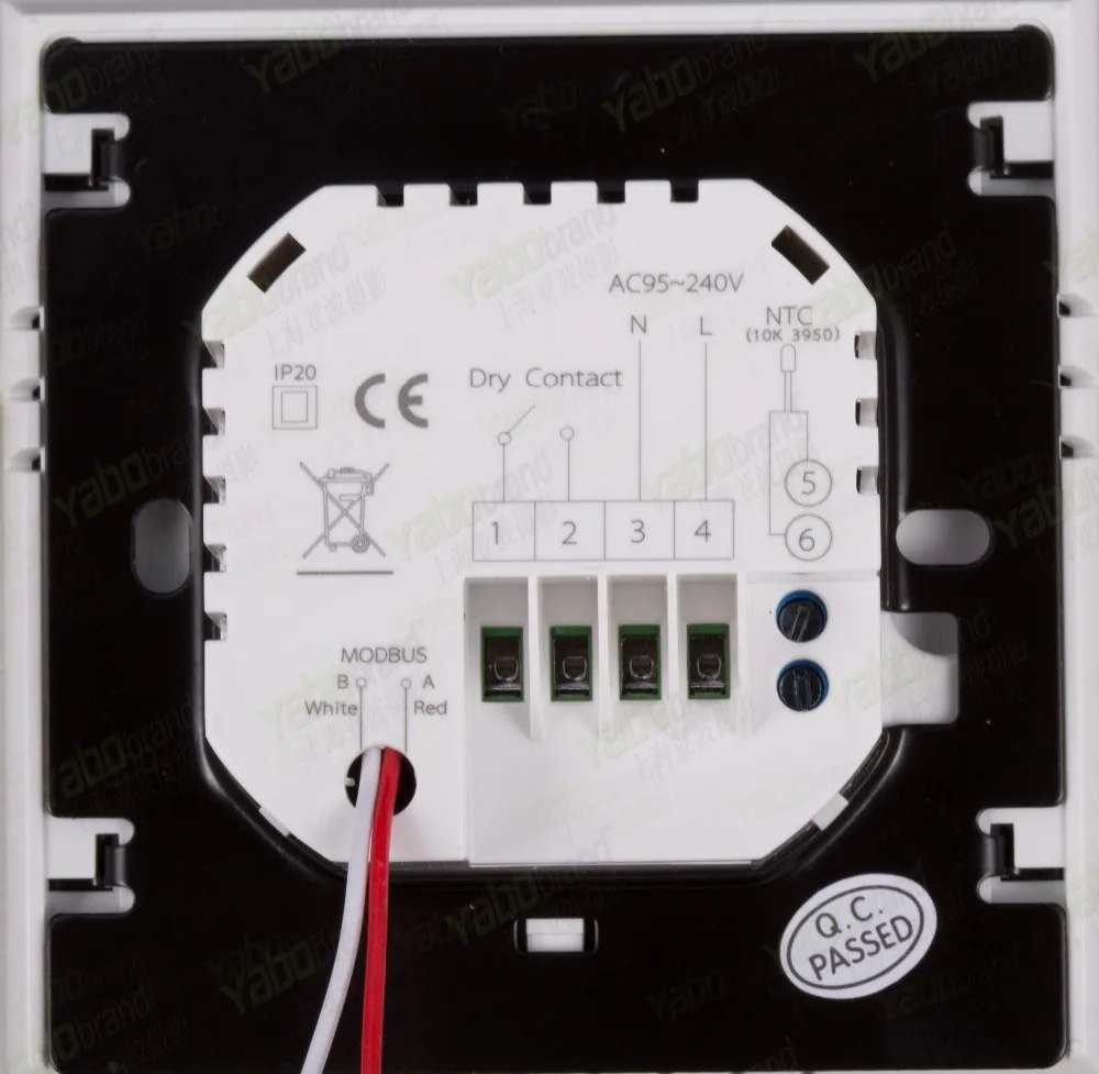 منظم حرارة Modbus قابل للبرمجة بشاشة تعمل باللمس ، للتحكم في تشغيل وإيقاف الغلاية ، الاتصال الجاف (مع وظيفة Modbus RS485)