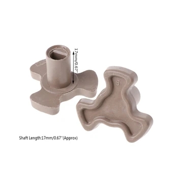 17mm 전자 레인지 턴테이블 롤러 가이드 지지 커플러 트레이 샤프트 Mar28, 2 개입