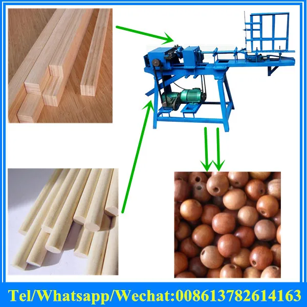 semi-automatic wooden ball machine automatic commercial wooden round bead making machine high quality automatic round wood bead