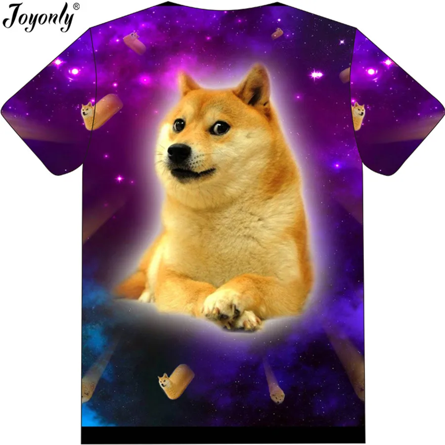 2022 Summer Boys Girls 3D T-Shirt Galaxy Space Cool Dog Pug Siberian Husky Printed T Shirt Children Lovely Birthday Tees Tops