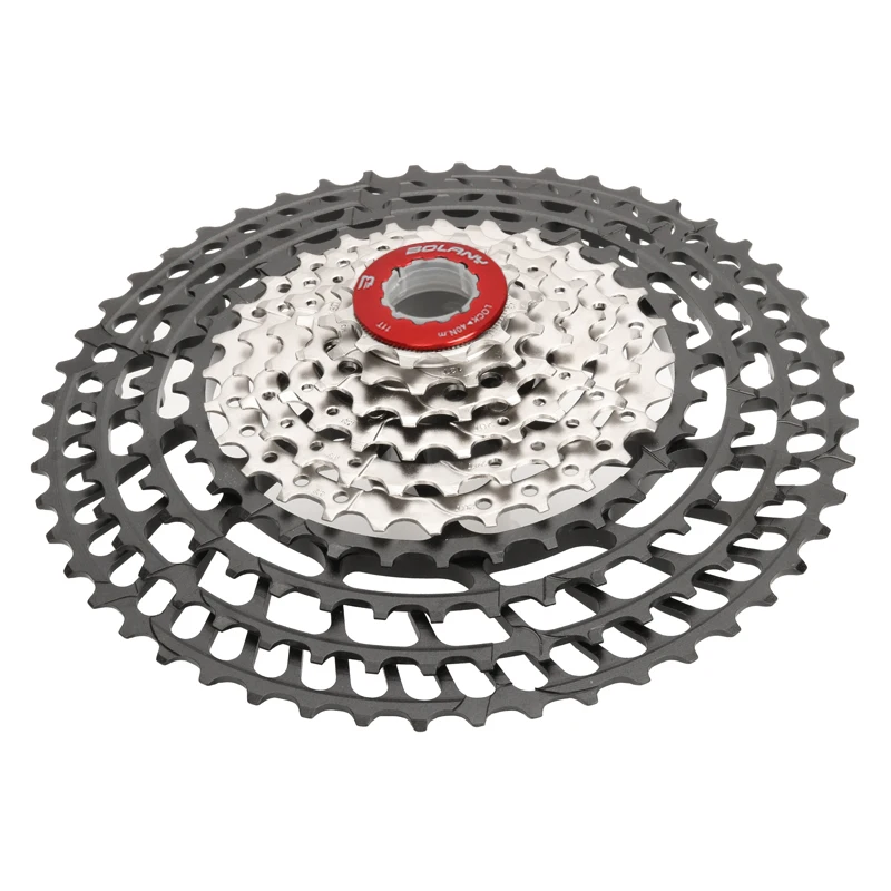 MTB Bike 11-50t 10 Speed Ultralight Cassette SLR MTB 376g Mountain Bike CNC Freewheel Sprockets Mountain Bicycle Parts