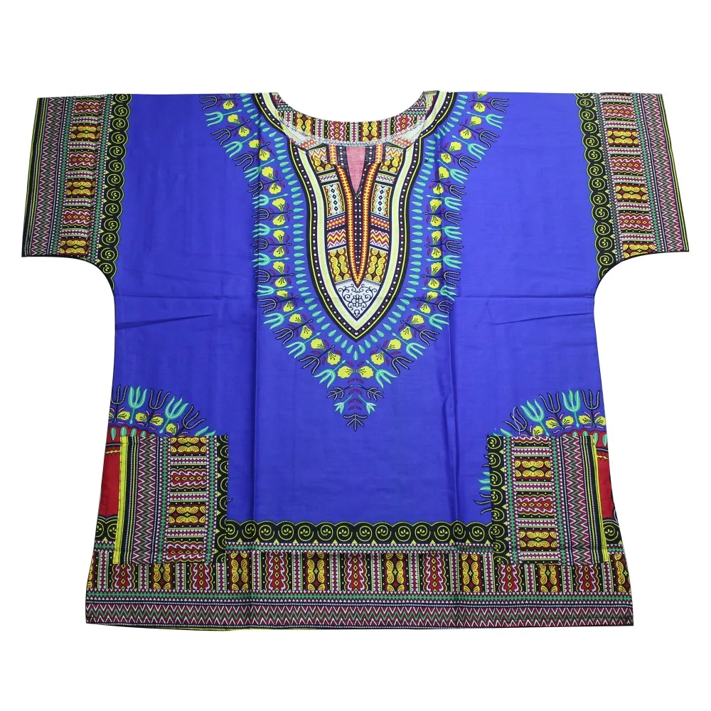 Unisex Baumwolle Dashiki Unisex Herren Frauen Afrikanische T-Shirt Top Traditionellen Tribal Ethnic Succunct Hippie Top