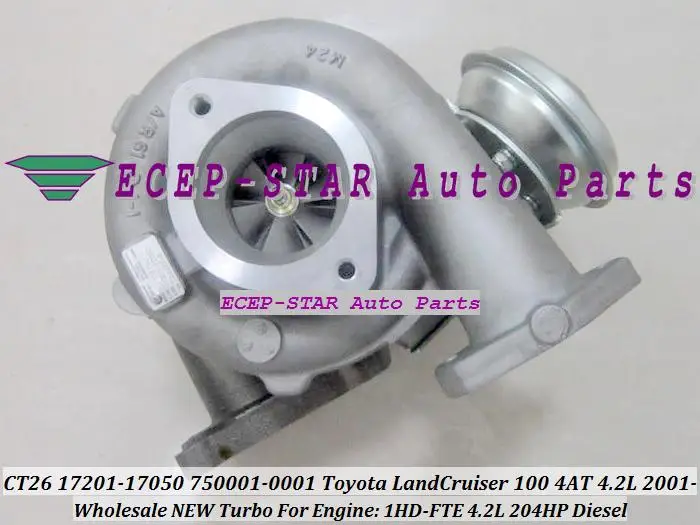 

Free Ship Turbo GT2359V 750001-5002S 750001 17201-17050 750001-0001 For TOYOTA Land Cruiser 100 5AT Bus Tourism 1HD 1HD-FTE 4.2L