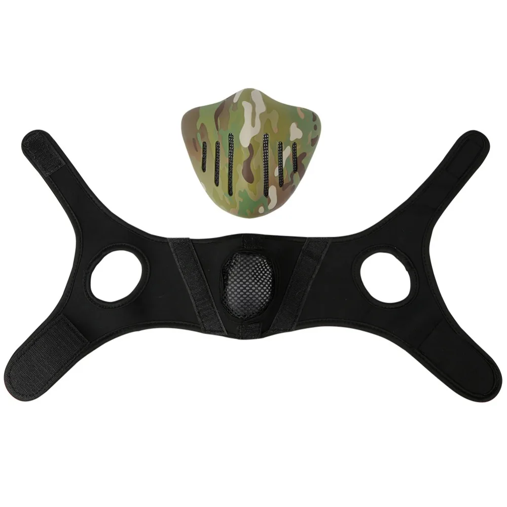 WosporT Tactical Mask Airsoft Glory Knight Mask Half Face Mask for Fast Helmet Military CS Shooting Paintball Accessories