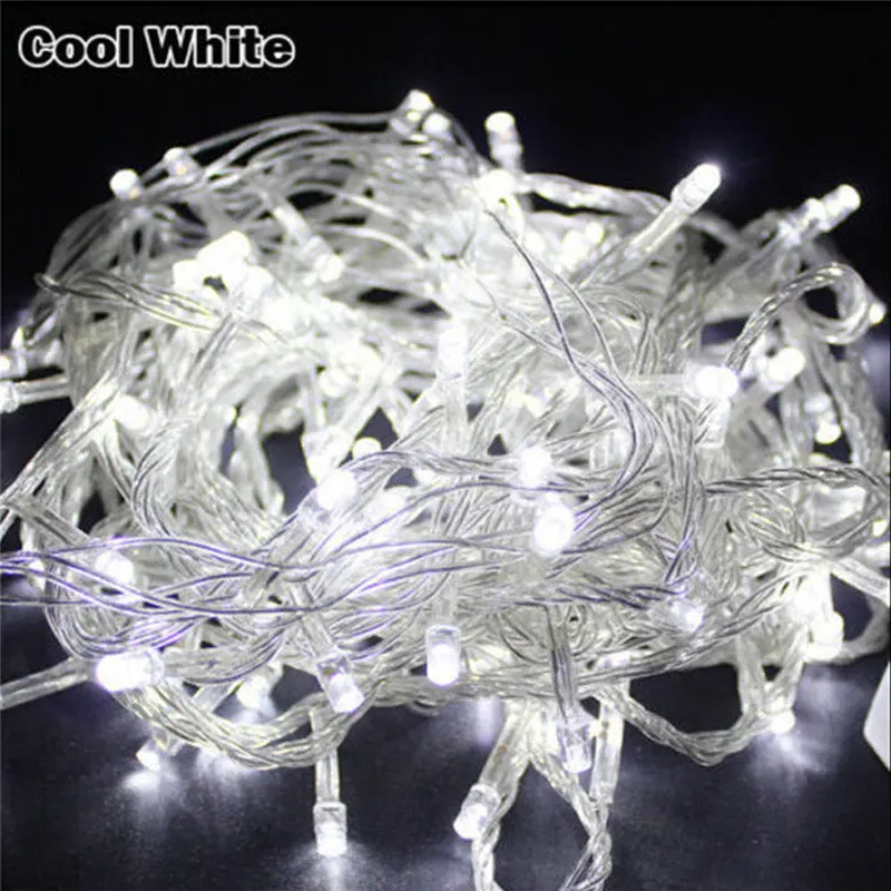 10M 100LEDs LED String Light AC220V AC110V 9 Colors Festoon Lamps Waterproof Outdoor Garland Party Holiday Christmas Decoration