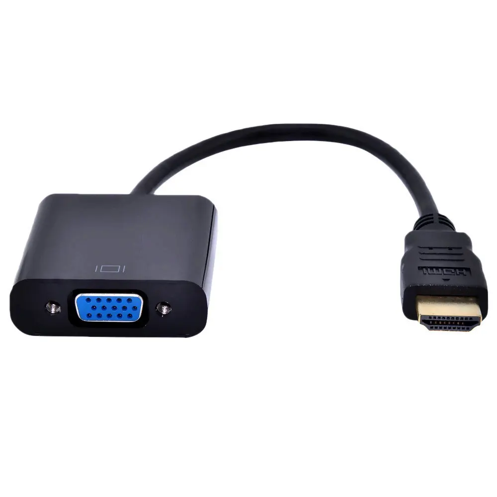 laptop to projector HDMI-compatible to vga cable converter adapter hdmi-vga video convertor hdmi-vga cable male to female