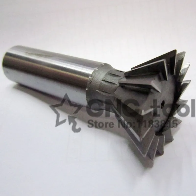 1Pcs 10mm/12mm/14mm/16mm/18mm/20mm/25mm/30mm/32mm/35mm/40mm/45mm 50/70/75 Degree Premium HSS Dovetail Cutter End Mill Milling