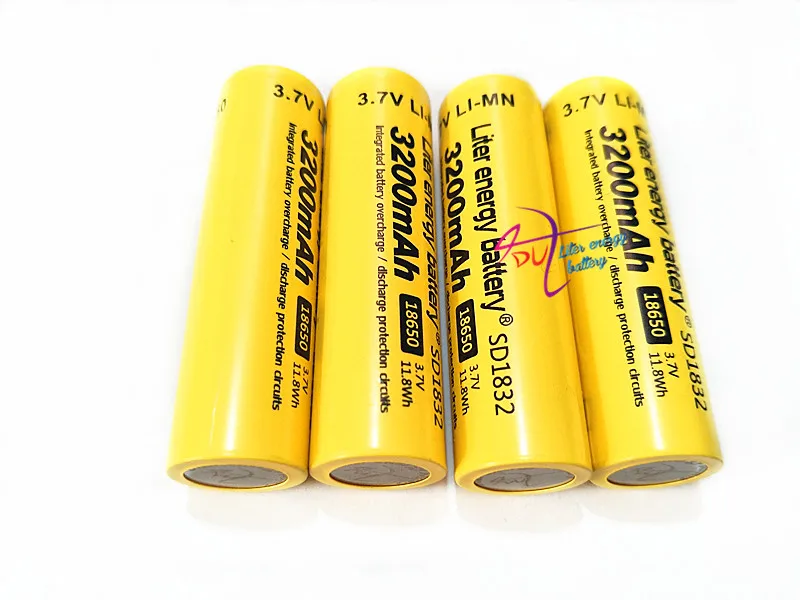2PCS 100% New Original NCR18650B 3.7 v 3200 mah 18650 Lithium Rechargeable Battery  Flashlight batteries