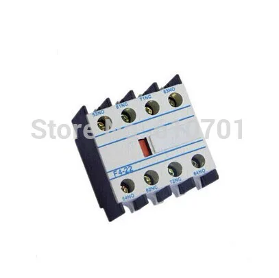 2pcs F4-22 Contact Relay Auxiliary 2NC 2NO Contactor Circuit Breaker