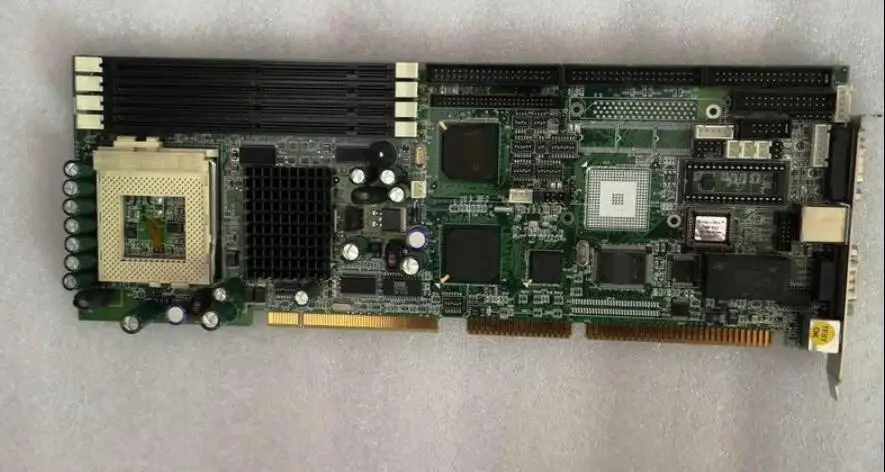 PEAK632A Rev:B 100% OK Original Embedded IPC Board Full-size CPU Card ISA Industrial Mainboard PICMG 1.0 with 1*LAN