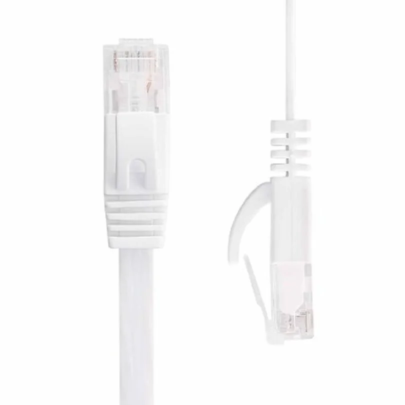 Pure copper wire CAT6 Flat UTP Ethernet Network Cable RJ45 Patch LAN cable 0.25m 0.5m 1m 2m 3m 5m 10m 15m 10mblack white color