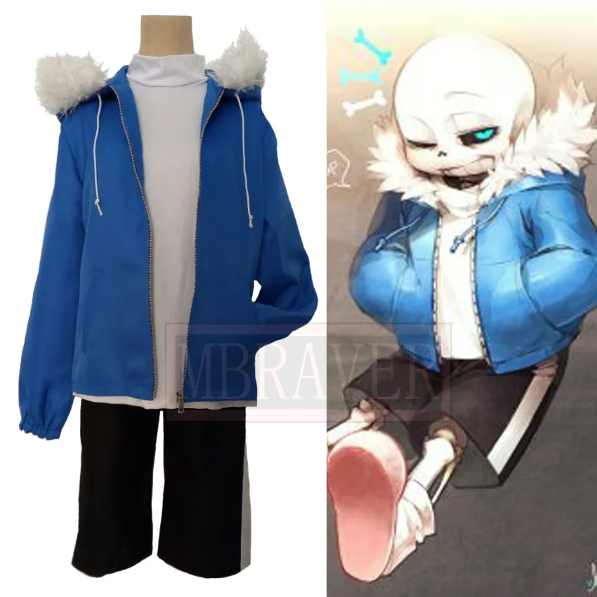 

Костюм для косплея Undertale Sans, униформа на Хэллоуин, костюм для косплея, Индивидуальный размер