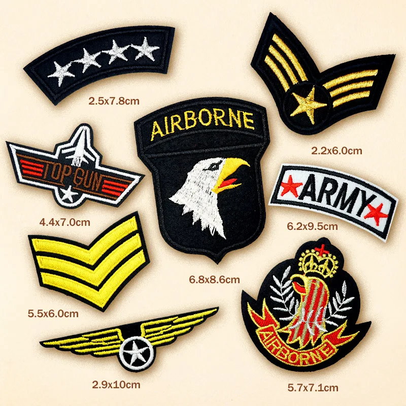 8pcs/lot DIY Cloth Patch Badge Embroidered Cute Badges Hippie Iron On Kids Cartoon Patches For Clothes Stickers