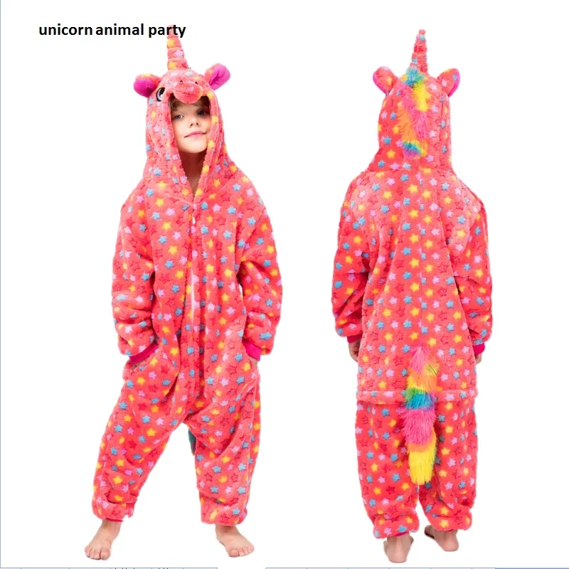 

Kigurumi Onesies Cosplay Cartoon Animal Five-pointed star unicorn Pajamas Cosplsy Costumes Sleepwear hoodies costume