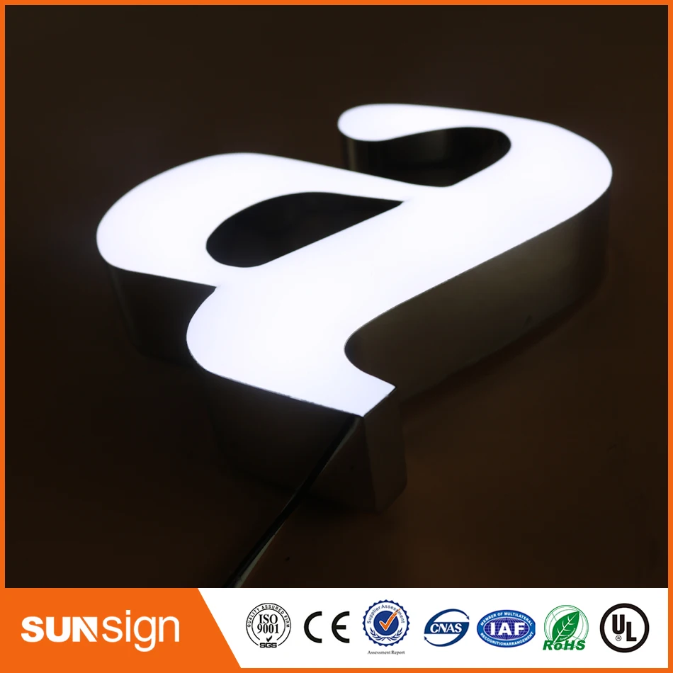 hot sale led frontlit letter sign,led resin letter sign