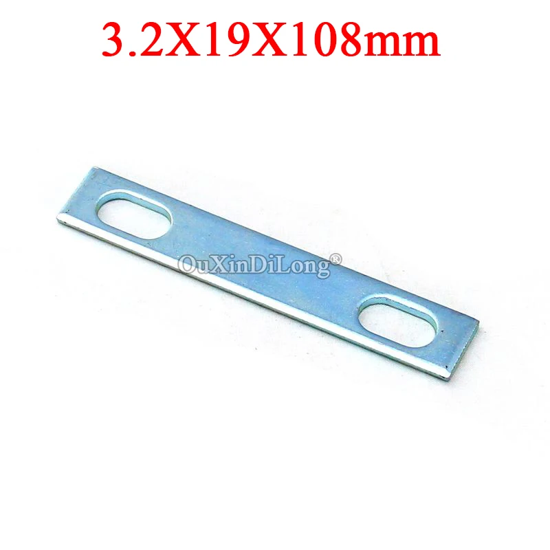 NEW 40PCS Metal Straight Flat Corner Braces 3.2x19x108 Furniture Assembly Splicing Code Board Frame Shelf Connecting Brackets