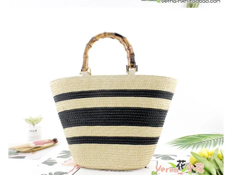 2019 South Korea\'s New Straw bag Casual Handbag Summer Holiday Shoulder Bag Woven Bag Shoulder Simple Solid Color Wild Straw Bag