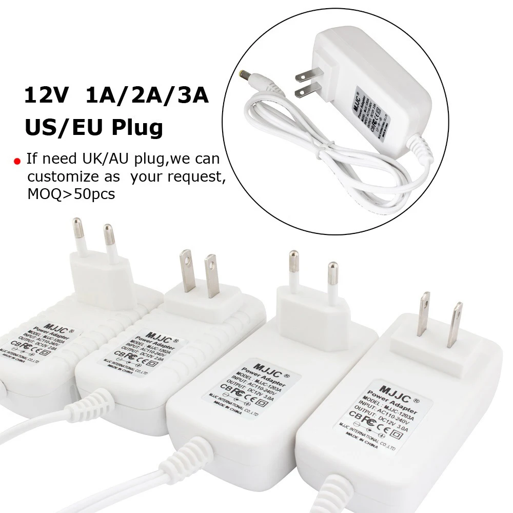 LED Driver 12V 1A 2A 3A Power Adapter AC 110V 220V to DC 12 Volt Power Supply Unit LED Strip 12V Switching Lighting Transformer