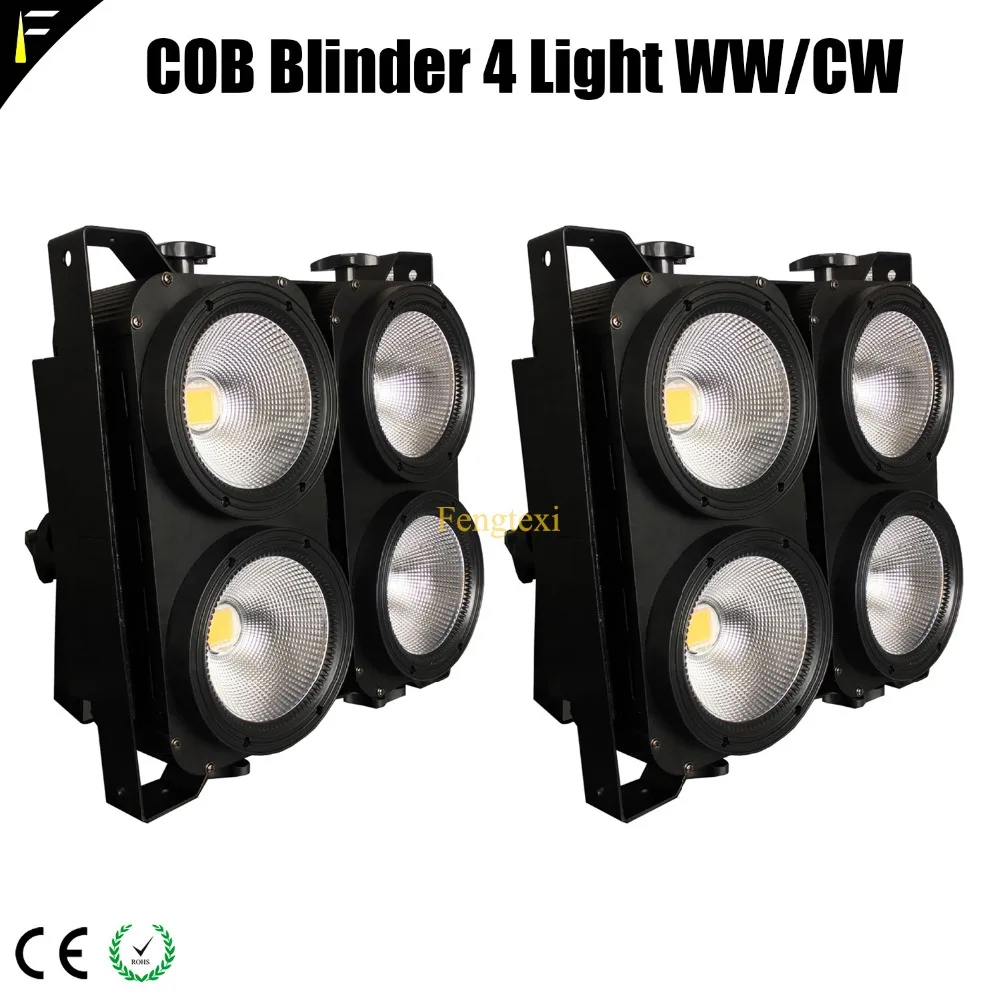 

LED COB x 4 WW/CW Warm/Cold 3200k/5600k 2in1 Splice 4-Light Blinder Backdrop Light For Stage/Theater Background Lighting