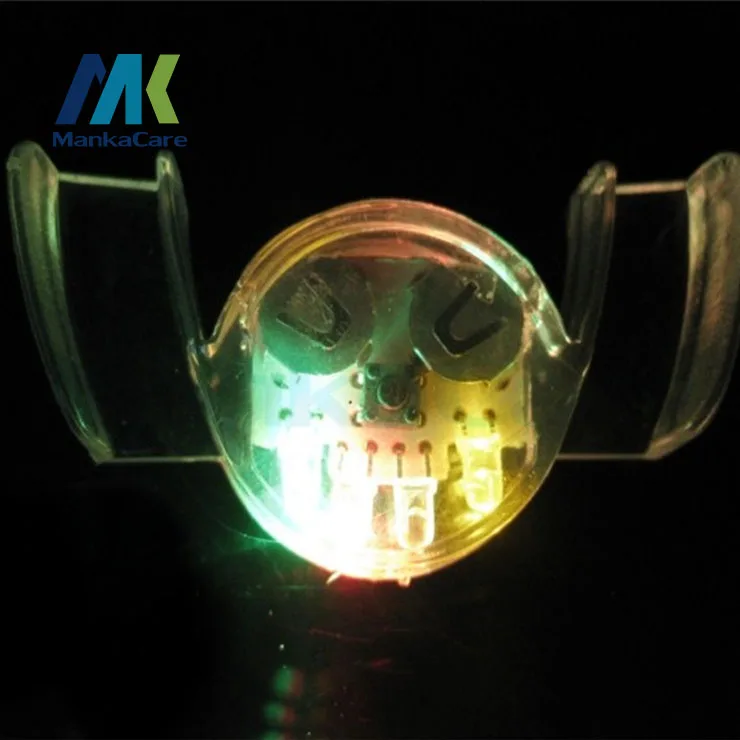 4 Pcs Halloween flash braces / LED luminous teeth tooth paste / tooth Bar ktv nightclub flash lamp Halloween decoration