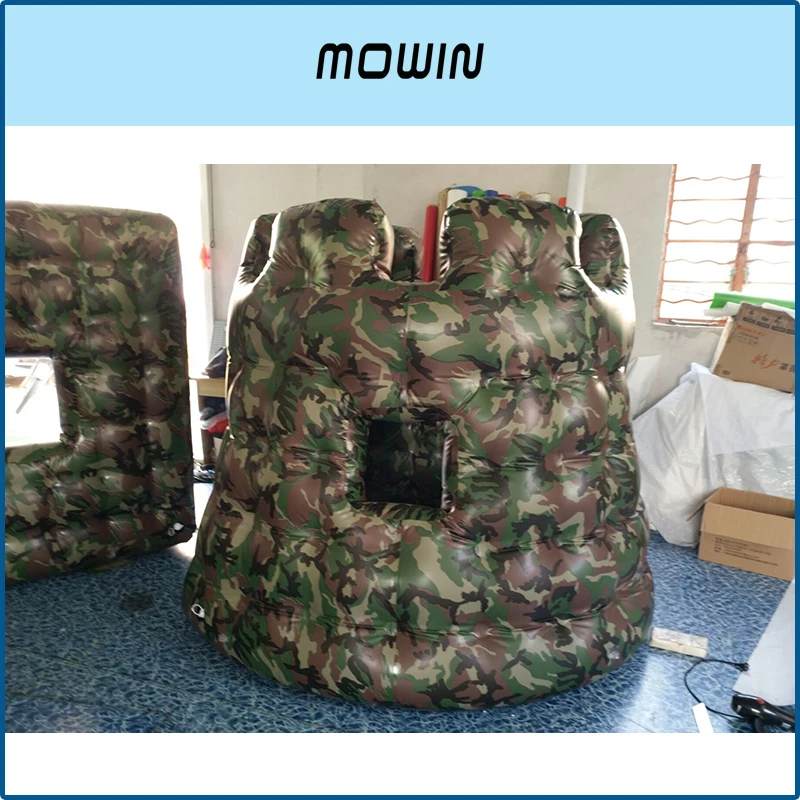 Inflatable กลางแจ้ง CS Props Fortress BUNKER พองผนัง Camo MAZE เกมกีฬาสำหรับเด็กผู้ใหญ่ N ภายนอกของเล่น