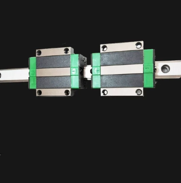 2pcs China made HGR25 L-1500mm linear guide / rail + 4pcs HGW25CA / HGW25CC linear blocks carriage flanged  CNC